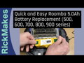 iRobot Roomba 500 600 700 800 900 Baterie Ni-mh 4000 mAh